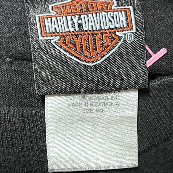 Vintage 2000 Harley Davidson Sea Coast North Hampton, NH Black Tee Shirt Mens 2X - Picture 7 of 7